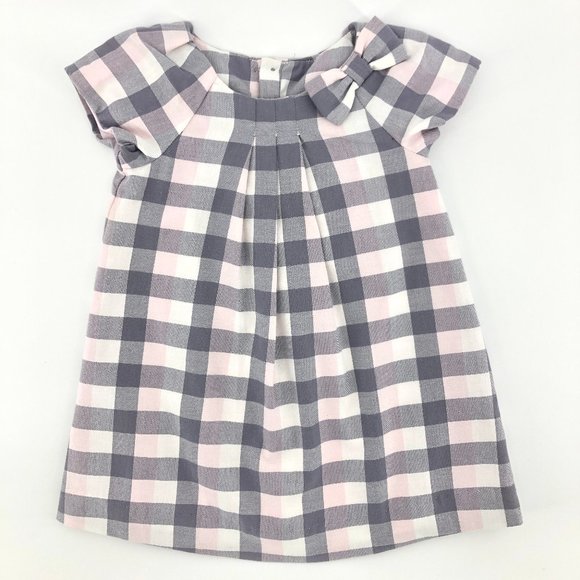 Jacadi Other - JACADI Baby Girl Pink Buffalo Check Dress